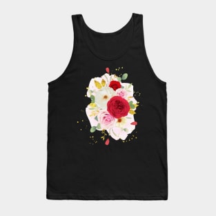 Roses multicolor hand drawn Tank Top